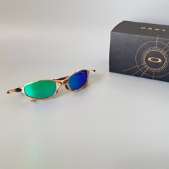 Oakley Juliet 1.0 X-Metal Rose Gold Frame Green Polarized Sunglasses