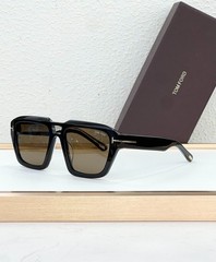 Tom Ford Icon Navigator Sunglasses FT1202 Black/Brown 56-19-140mm With Case New