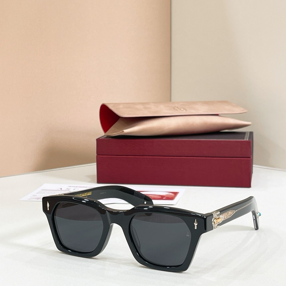 Jacques Marie Mage STERETT Unisex Eyeglasses Black/Gray 52-22 145mm With Case