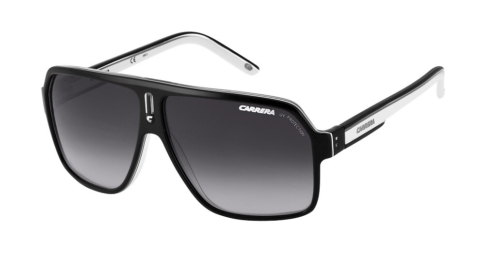 Carrera 27 Unisex Black & White Sunglasses Sport Racing Designer Retro