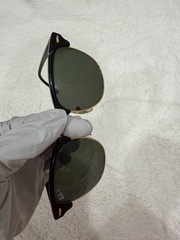 Ray-Ban RB3016 Clubmaster Polarized Sunglasses Black Gold RB3016 901/58 Italy