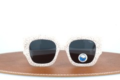 I-sea Sonia White Square Polarized Sunglasses