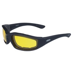 Kickback Foam Padded Motorcycle Sunglasses Gunmetal 3 Pairs