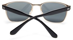 NEW HUGO BOSS 0110/S 7XBGW PALE GOLD BLACK SUNGLASSES 55-19-145 B44mm Italy