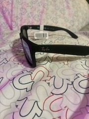 Ray-Ban RB4165 Justin Polarized Sunglasses Gray Lens Black Plastic Frame