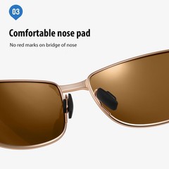 Men Women Polarized Metal Oval Sunglasses Driving Outdoor Sport Shade Glasses