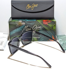 NEW Maui Jim Wild Coast Black w/Red Polarized Maui Rose Sunglasses R756-02R