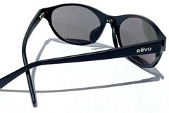 NEW Revo ICON Oval Satin Black POLARIZED Gray Lens Sunglass 1197 01 GY