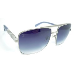 Louis Vuitton Attitude Z0260U Silver Square Aviator Sunglasses France 59-16-140