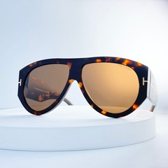 Tom Ford Bronson TF1044 Sunglasses Havana Frame Brown Lens Unisex 60mm