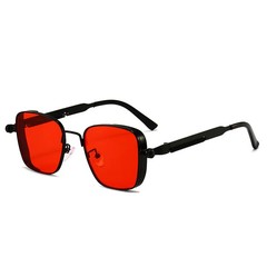 Men Driving Sunglasses Vintage Steampunk Square Sunglasses Metal Frame with