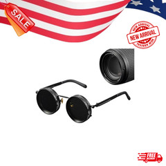 Polarized Round Sunglasses ND9 Adjustable Dimming Retro Fishing UV400 Shades