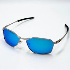 Oakley Savitar OO6047 Titanium Sunglasses Silver Prizm Sapphire PolarizedIN BOX