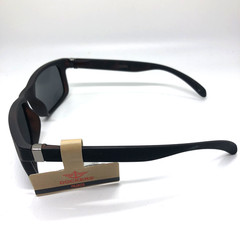 Dockers POLARIZED Sunglasses Matte Black Rubberized 100% UV Protection NWT $34