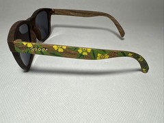 Goodr Sunglasses Bad And Bamboozy Floral Wood Grain Print FRAMES ONLY