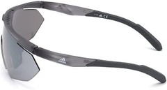 Adidas SP0015 20C Gray Mirrored Plastic Half-Rim Sport Sunglasses Frame 144-140