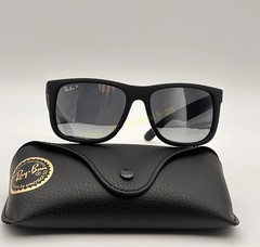 Ray-Ban RB4165 622/6G Justin Polarized Sunglasses Grey Mirror Silve Lens 54mm UV