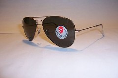 New RAY BAN Sunglasses 3025 001/58 GOLD/GREEN 58mm POLARIZED AUTHENTIC