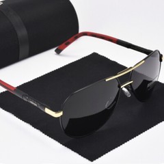 Aluminium HD Polarized Photochromic Sunglasses Pilot Men Driving Glasses Eyewear