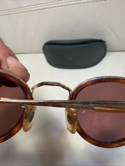 GIORGIO ARMANI Sunglasses Gold-Tone Brown Tortoiseshell Frame VTG SEE DETAILS