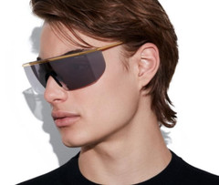 Tom Ford Men Sunglasses Gold Grey Irregular FT0980/S 30A PAVLOS-02 BRAND NEW