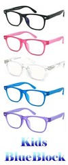 Kids Blue Light Blocking Glasses Computer Gaming Retro Eyewear Vision Care