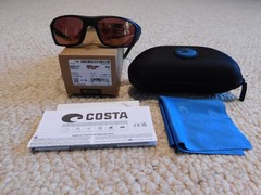 NEW Costa Del Mar Hi-Definition Whitetip Pro Sunglasses -580G Glass Lenses-