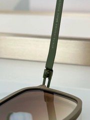 MYKITA x RIMOWA MR002 Olive Green Titanium Sunglasses Brown Gradient Lens New