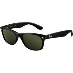 Ray-Ban Adult New Wayfarer Black/Green 52mm Sunglasses