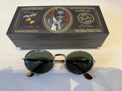 Ray Ban Sunglasses RB3931 001/31 GOLD/DARK GREY LENS 54MM