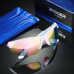 Xagger Polarized Sports Sunglasses for Men Women UV400 Wrap Around Glasses