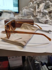 WMP Sydney Crystal Brown Brown Gold Gradient Lens 54-20-144 Polarized Sunglasses