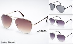 Classic Aviator Sunglasses Driving Eyewear Half Rimless Frame Men Women UV 100%