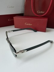 CARTIER CT0622S 003 Silver Green Green Gradient Lens Unisex Sunglasses AUTHENTIC