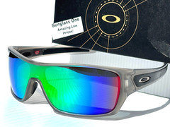 NEW Oakley TURBINE ROTOR Matte Grey POLARIZED Galaxy Jade Lens Sunglass 9307