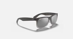 Ray-Ban Justin Classic RB4165 852/88 Sunglasses, Gray/Gray, Mirrored Gradient