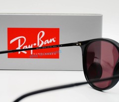 Ray-Ban Erika RB4171 Polarized Sunglasses Round Lens Purple / Black Frames 54MM
