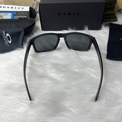 Oakley Holbrook Sunglasses Black Smoke Frame Red Logo Polarized Lens UV400 New