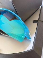New Oakley Sunglasses Radar EV Advancer Polished Blue Frames Blue Lens Sporty