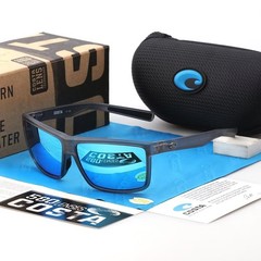 Costa Del Mar Rinconcito Smoke Grey Frame Blue Mirror Polarized Lenses 580P