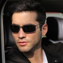 Men Rectangular Polarized Sunglasses Light Driving UV400 Outdoor Casual Eyewear