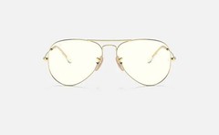Ray-Ban Aviator RB3025 Clear Evolve Gold Photochromic Sunglasses