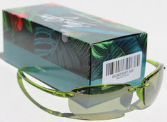 MAUI JIM Hookipa POLARIZED Sunglasses HT407-15 Transparent Green/Maui HT NEW