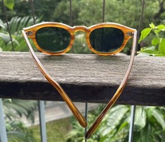 Vintage Style Green Sunglasses Johnny Depp Green Sunglasses Men Gold Glasses