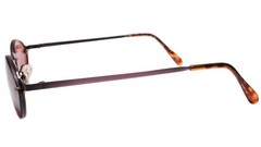 Mens Classic True Genuine Vintage 80s Pink Lens Round Oval Sunglasses Pink Frame
