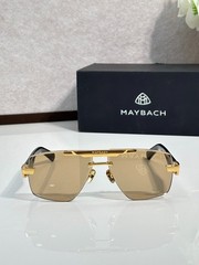 Maybach Style Luxury Sunglasses – Z1891 Gold Rimless Square Lens Men’s Eyewear