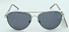Dockers POLARIZED Silver + Black S01021LDP040 Aviator Sunglasses 100%UV
