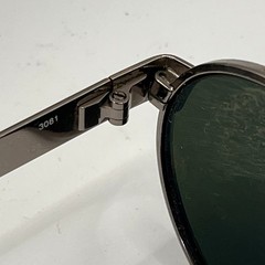 Byblos 570-S Oval Sunglasses Gold Tone Metal Green Lenses Made in Italy Small