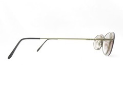 STEEL-EYEZ BY CHARMANT CLIP-ON BRONZE SPORTS WRAP SUNGLASSES 47-20-140 117620