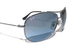 NEW Ray Ban Gunmetal UV PROTECTIVE Gradient Blue Grey Sunglass RB3293 004/8F